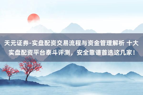 天元证券-实盘配资交易流程与资金管理解析 十大实盘配资平台泰斗评测，安全靠谱首选这几家！