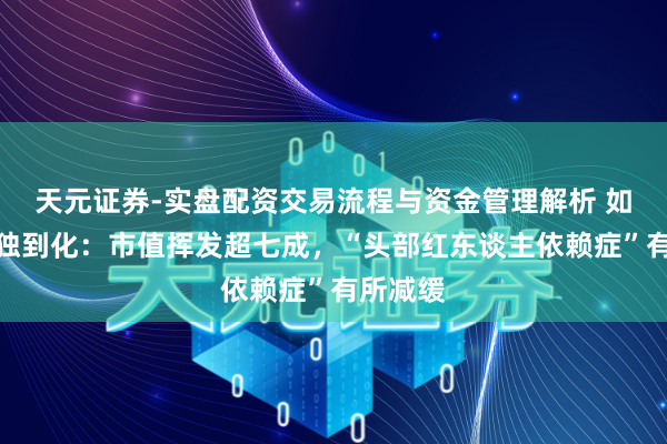 天元证券-实盘配资交易流程与资金管理解析 如涵逆势独到化：市值挥发超七成，“头部红东谈主依赖症”有所减缓